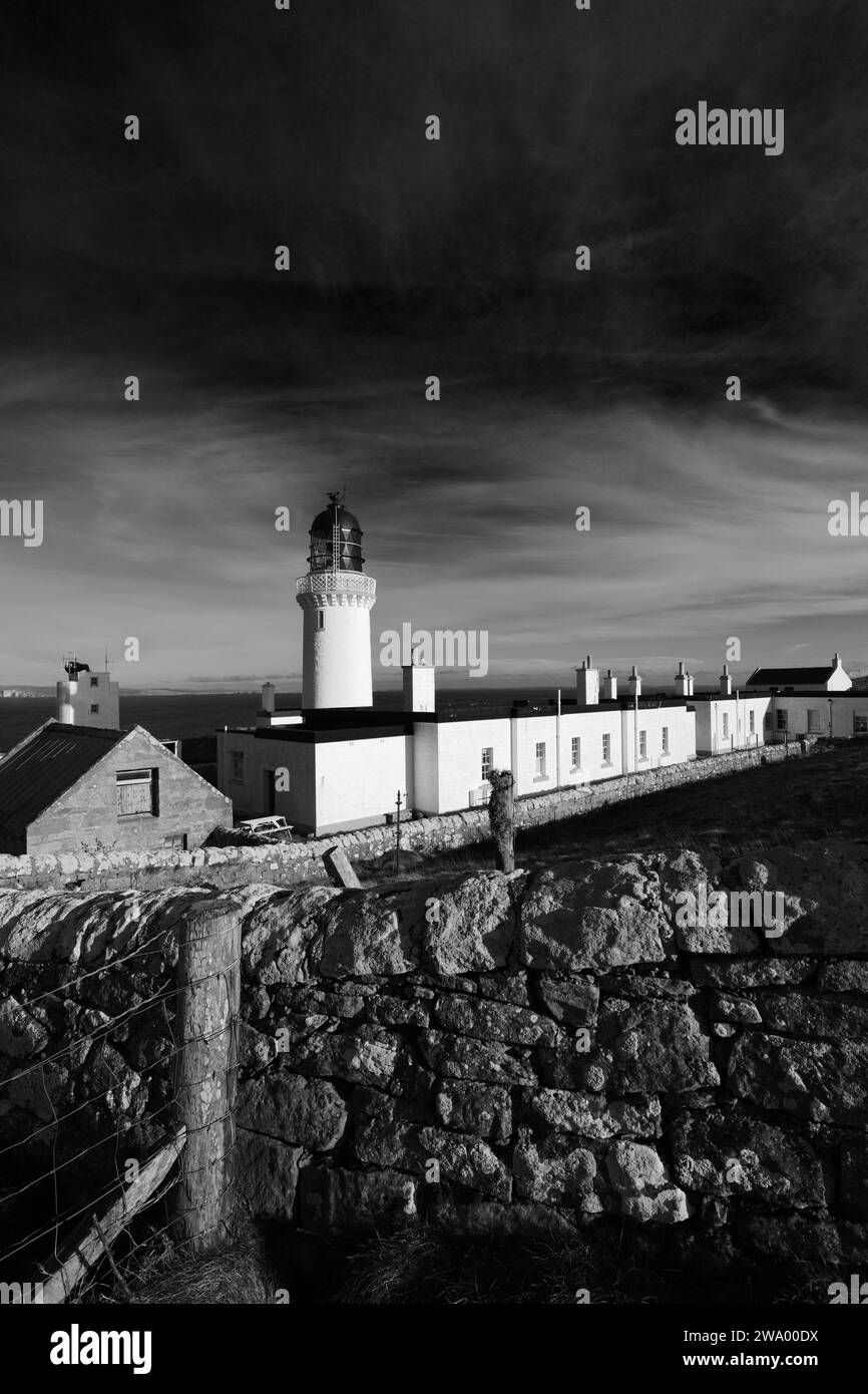 The Head Lighthouse, Head, Caithness, Scotland, UK Stock
