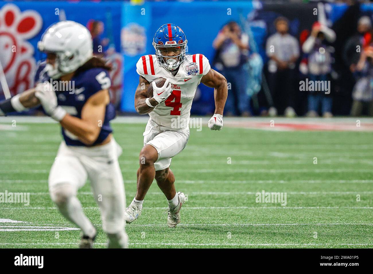 December 30, 2023 Ulysses Bentley IV of Ole Miss runs for yardage