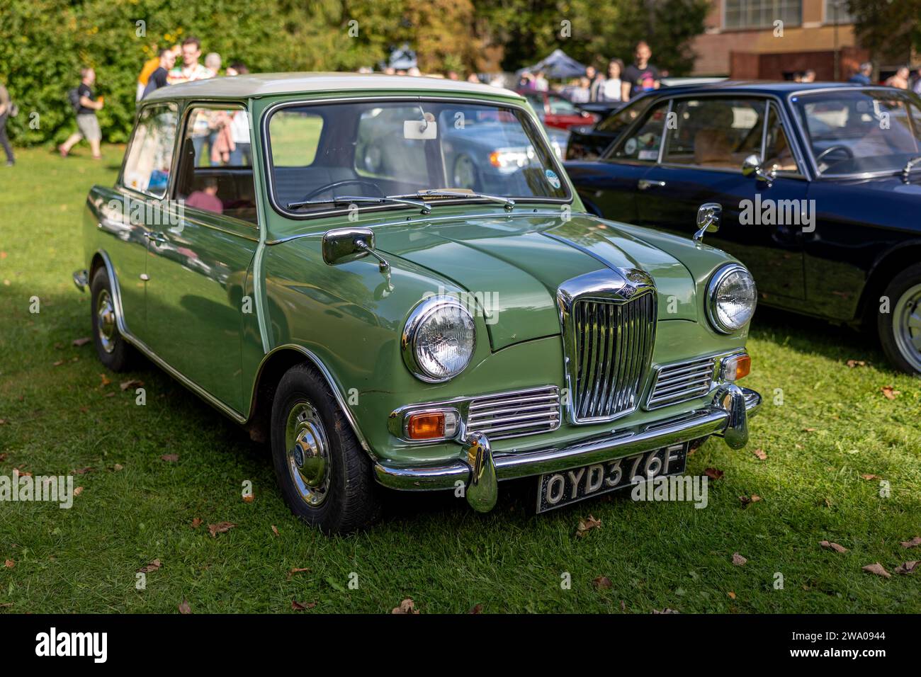 1967 Riley Elf, on display at the Bicester Heritage Scramble on 8th October 2023. Stock Photo