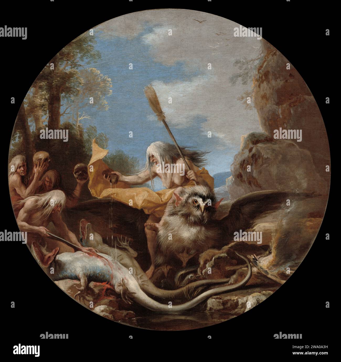 Scenes of Witchcraft: Day by Salvator Rosa  c. 1645 –1649 Stock Photo