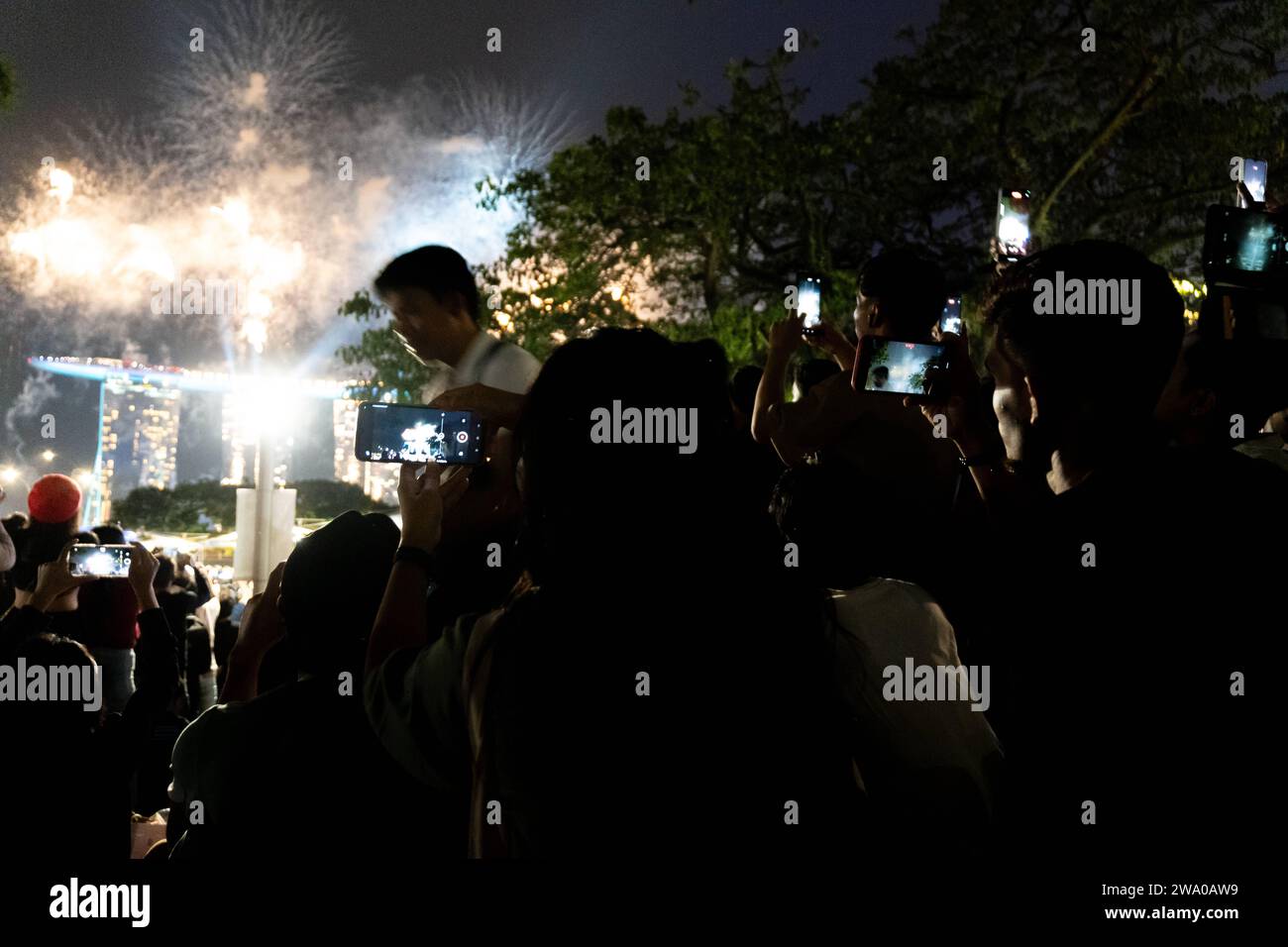 Singapore, Singapore, Asia December 31, 2023 New Year s Eve and New