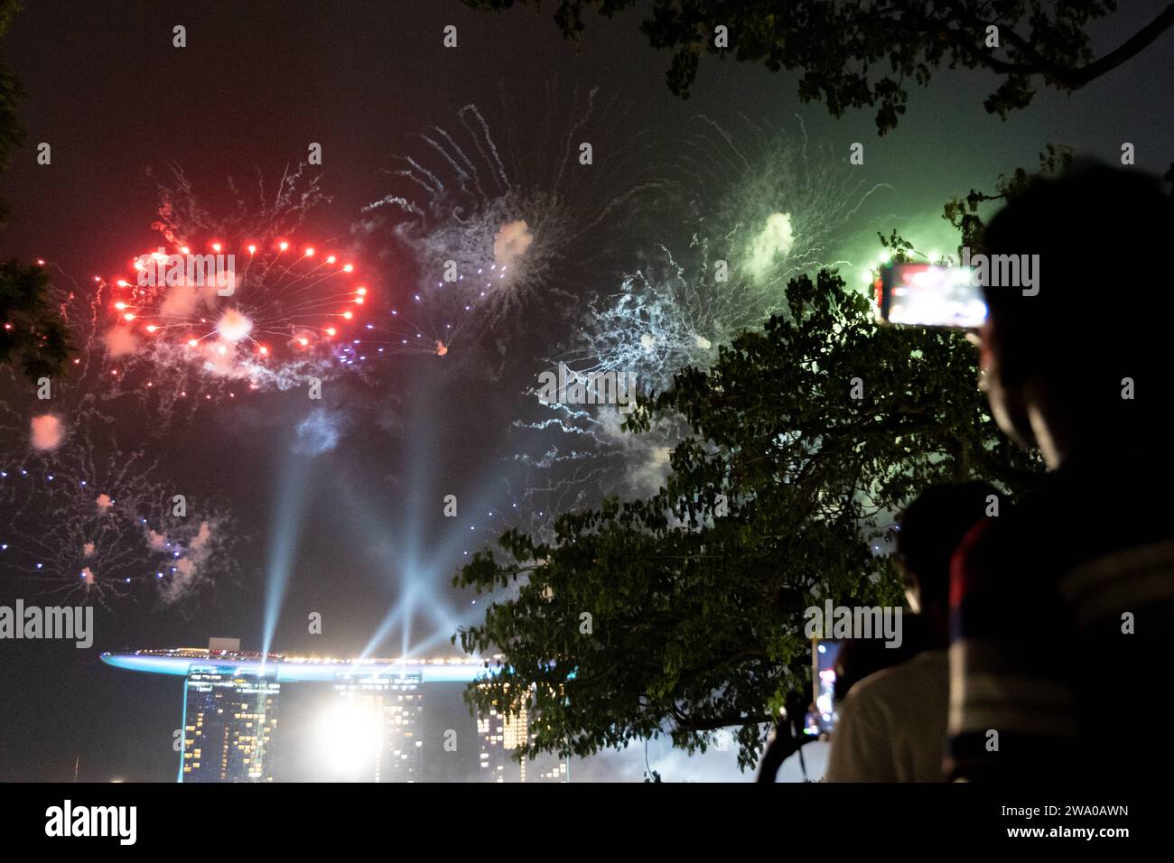 Singapore, Singapore, Asia December 31, 2023 New Year s Eve and New