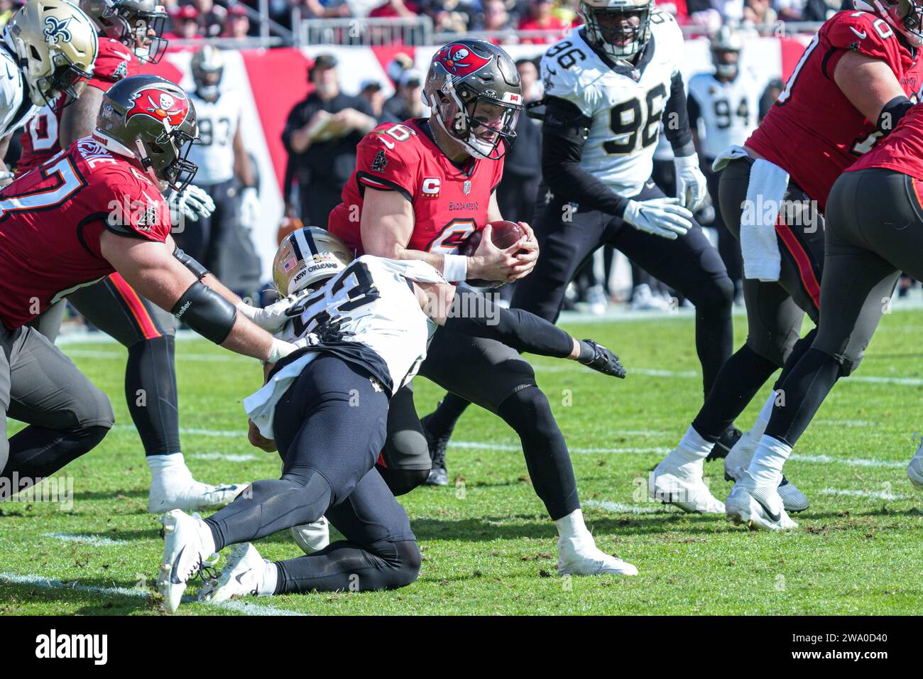 Tampa Bay, Florida, USA, December 31, 2023, Tampa Bay Buccaneers
