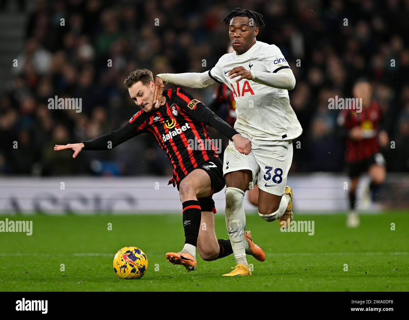 London UK 31st Dec 2023 Destiny Udogie Tottenham Tries To Go Past London uk 31st dec 2023 destiny udogie tottenham tries to go past