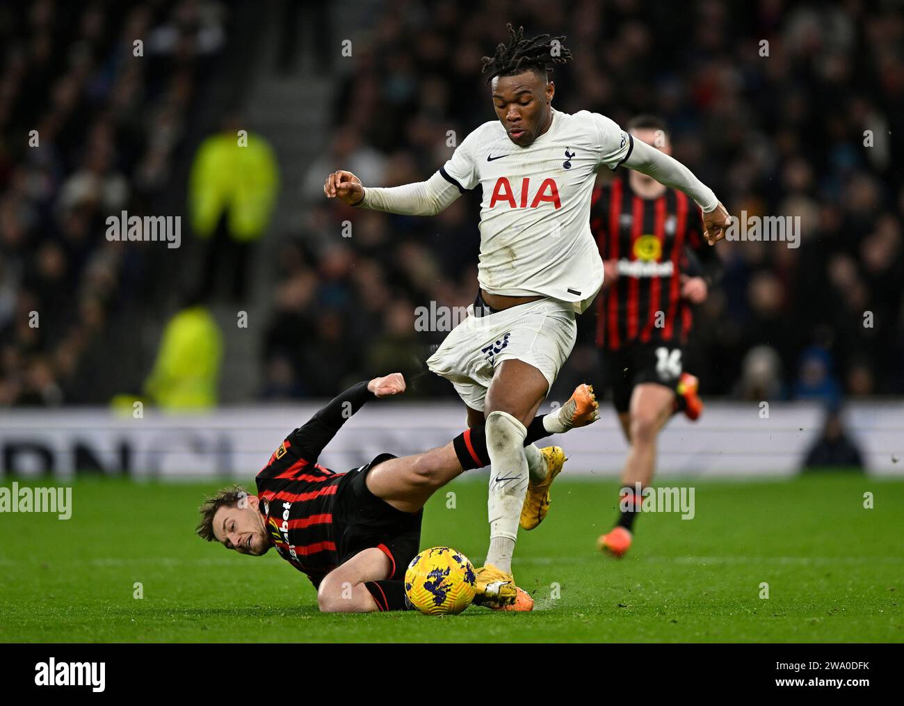 London UK 31st Dec 2023 Destiny Udogie Tottenham Tries To Go Past London uk 31st dec 2023 destiny udogie tottenham tries to go past
