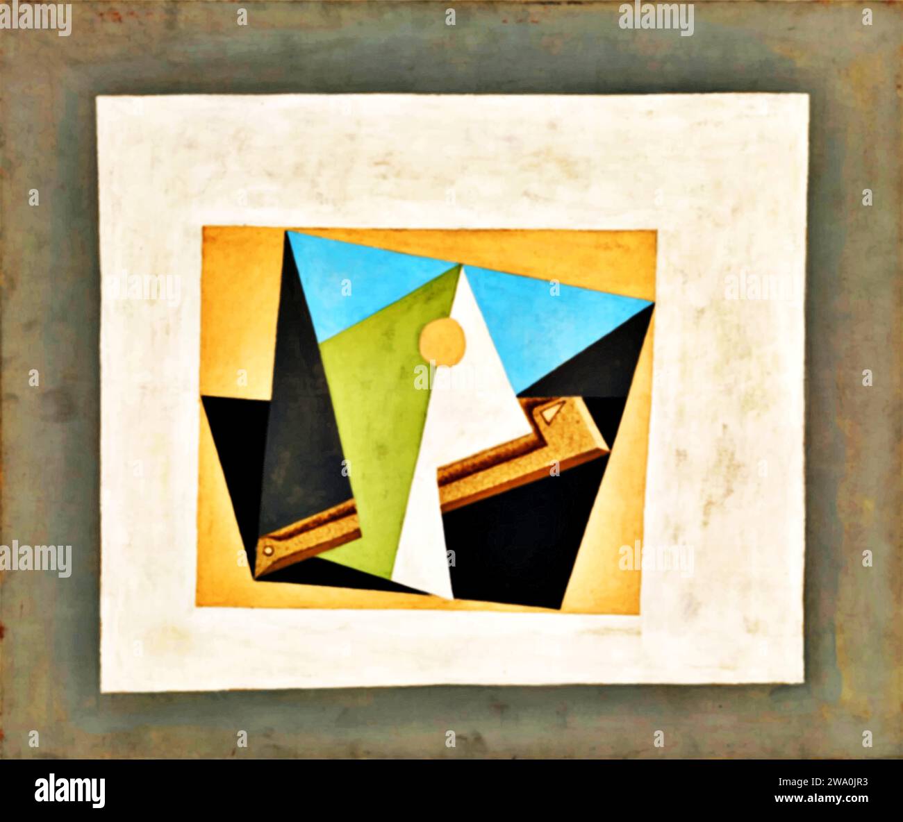 Verre et pipe, 1918 (Painting) by Artist Picasso, Pablo (1881-1973 ...