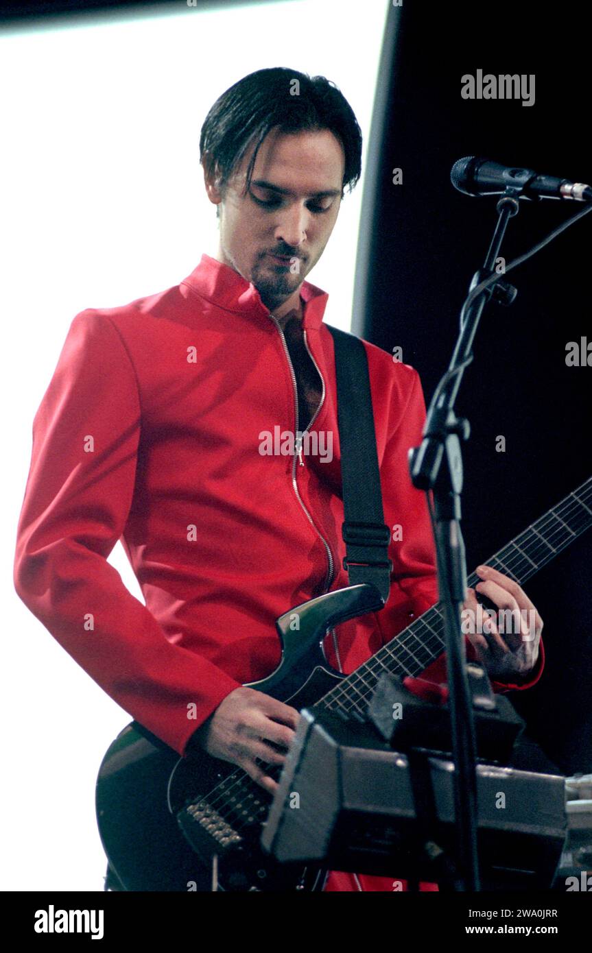 Milan Italy 20000525 Livio Magnini guitarist of the Bluvertigo