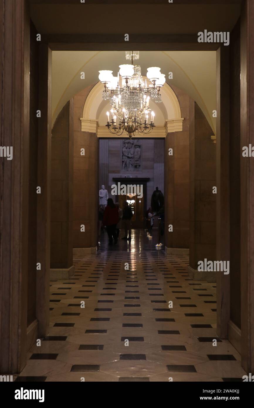 Hall of capitol building in Washington DC Stock Photo