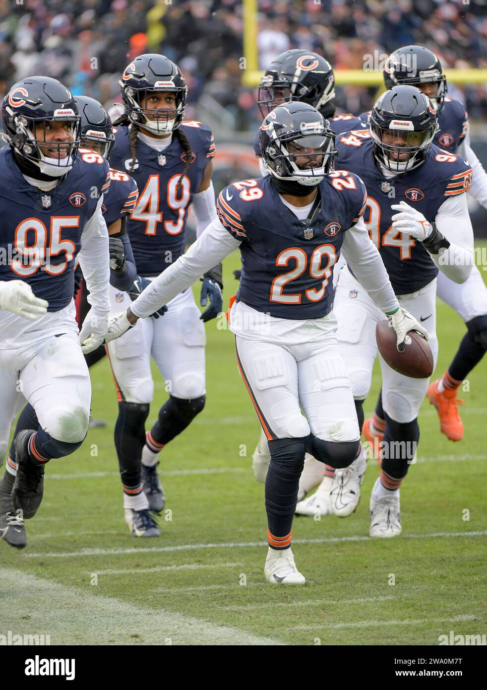 Chicago, United States. 31st Dec, 2023. Chicago Bears cornerback