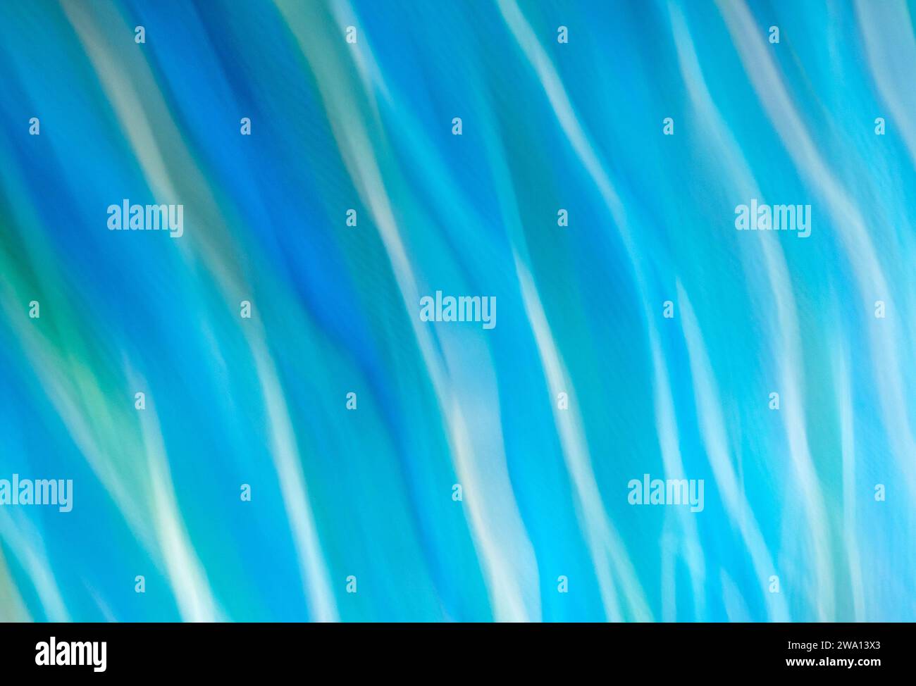 Diagonal blue and green bands Stock Photo