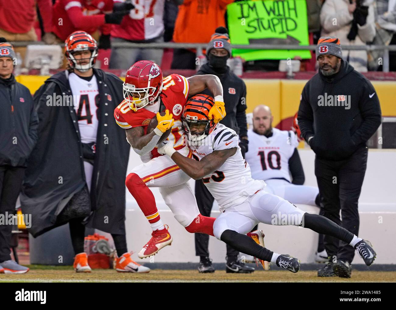 Kansas City, United States. 31st Dec, 2023. Kansas City Chiefs running