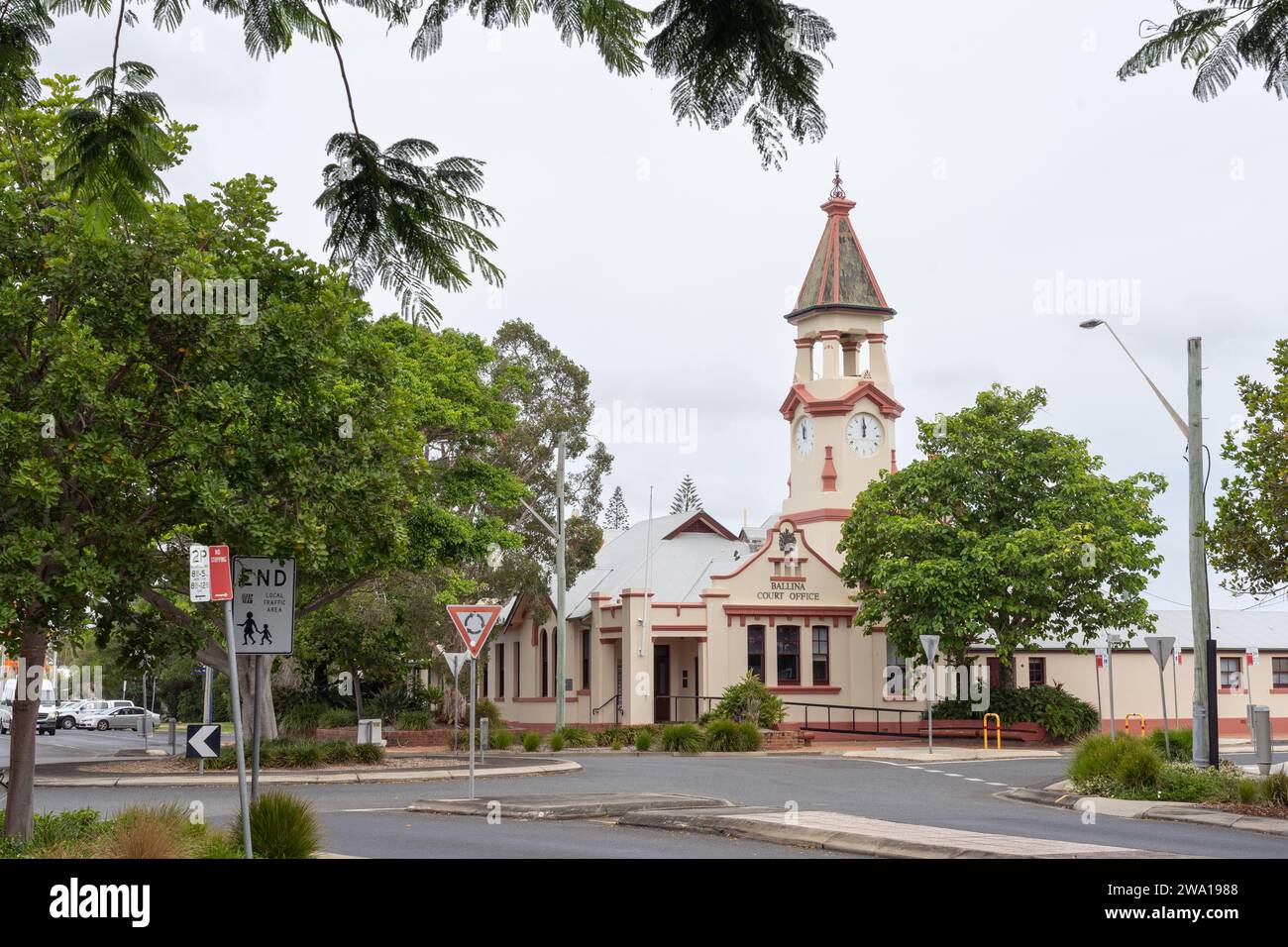 Ballina Court House and Police Station Stock Photo Alamy