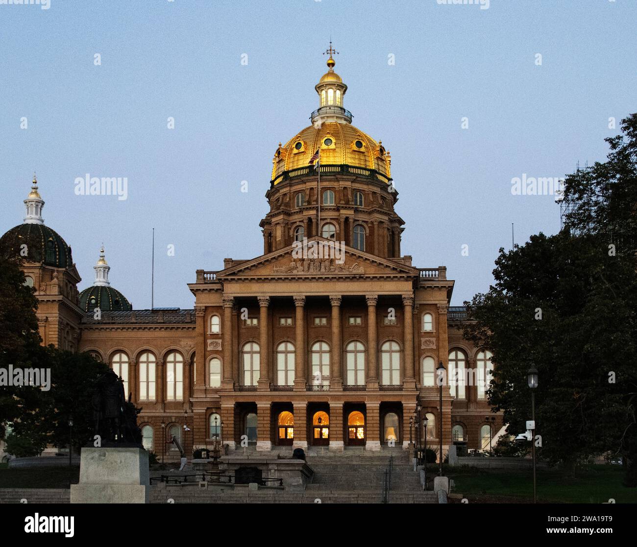 Iowa State Capitol, Des Moines, Architectural Views Stock Photo