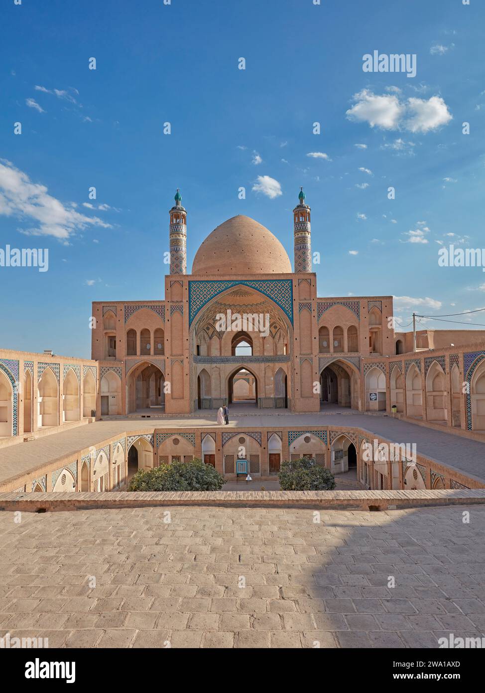 View Of The 18th Century Agha Bozorg Mosque And Its Courtyard. Kashan ...