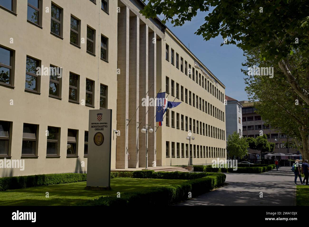 The Ministry of Defence headquarters in Zagreb,Croatia, May 2023 Stock Photo