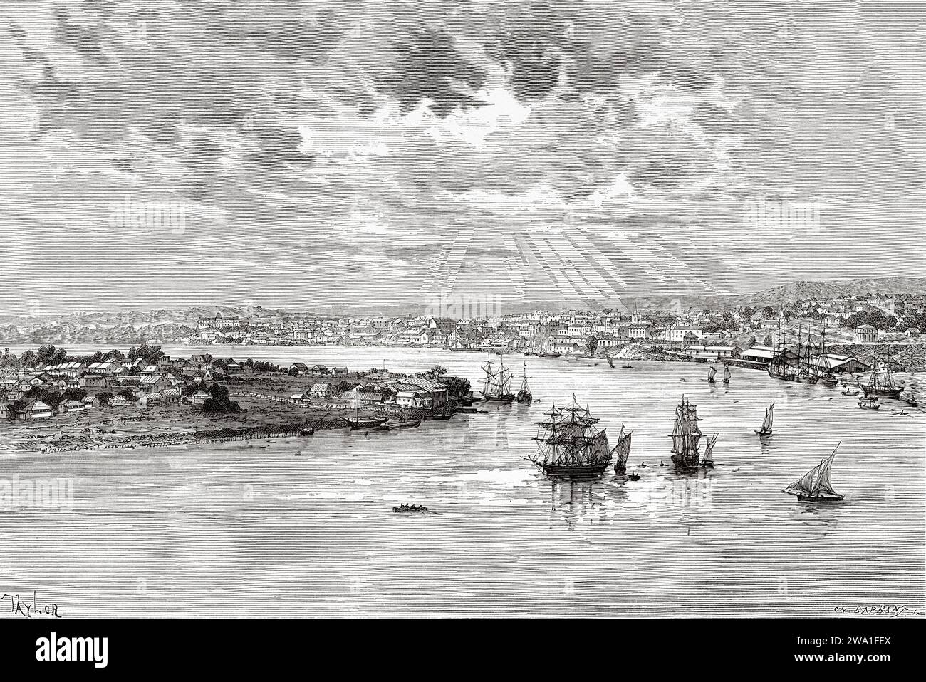 Brisbane Harbour, Queensland. New South Wales, Australia. Six Months in