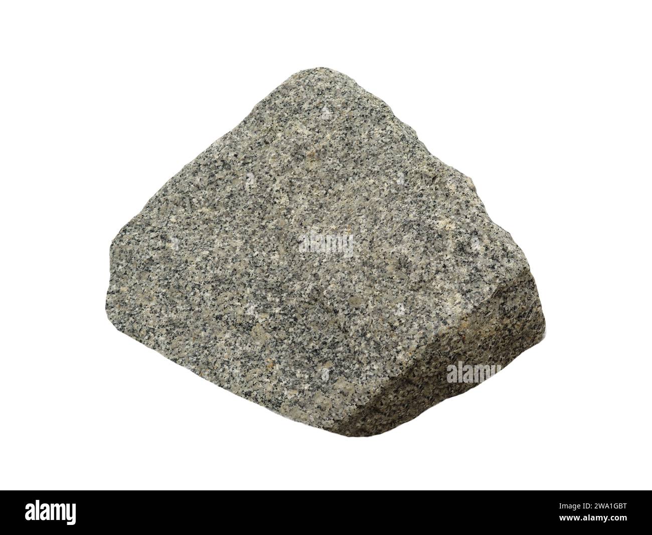 Granite stone isolated on white background Stock Photo