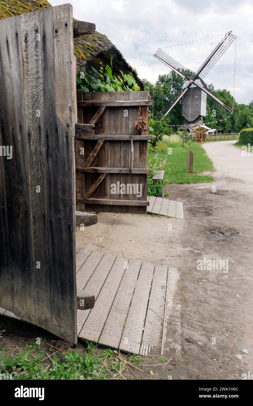 Historic village with 100 authentic buildings from the early years of ...