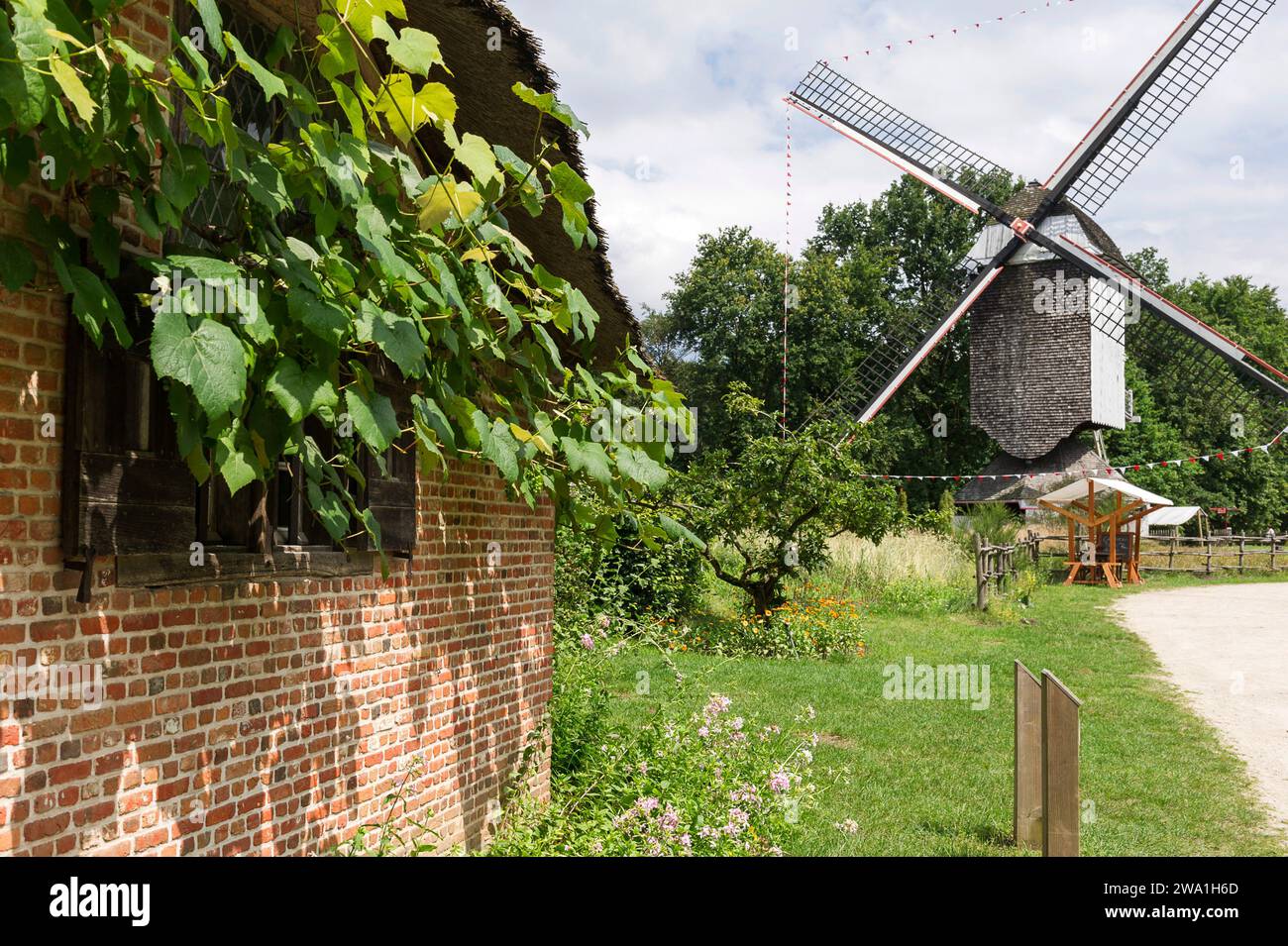 Historic village with 100 authentic buildings from the early years of ...