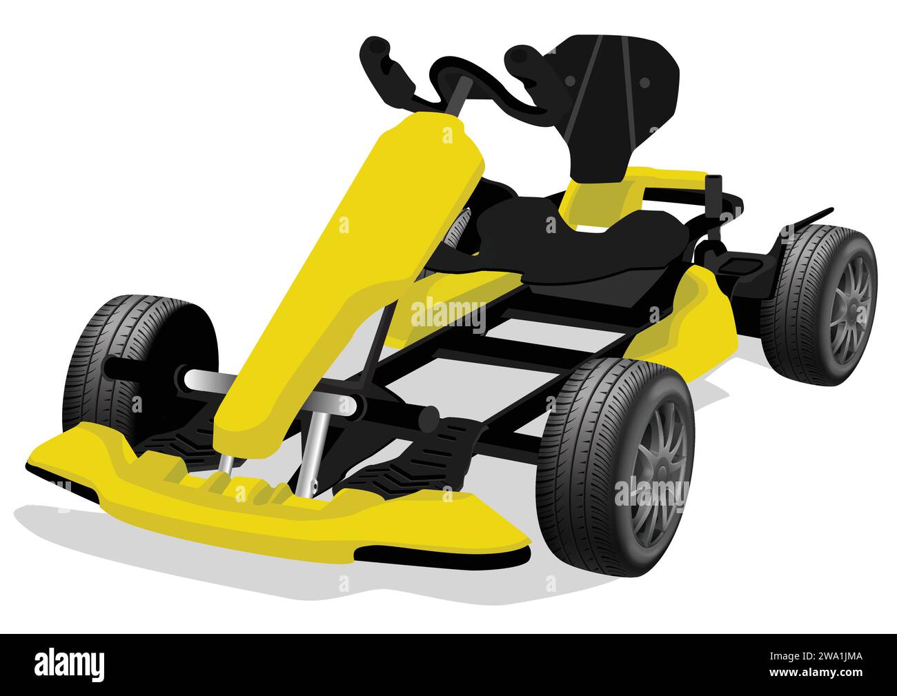 Go kart vector illustration Stock Vector