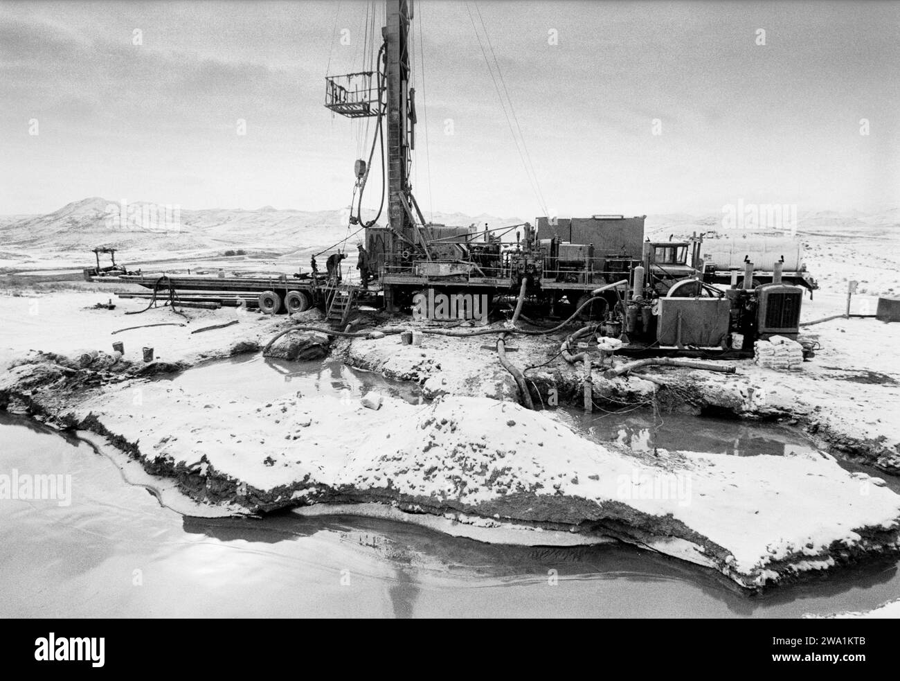 Coal Bed methane development, WY Stock Photo - Alamy