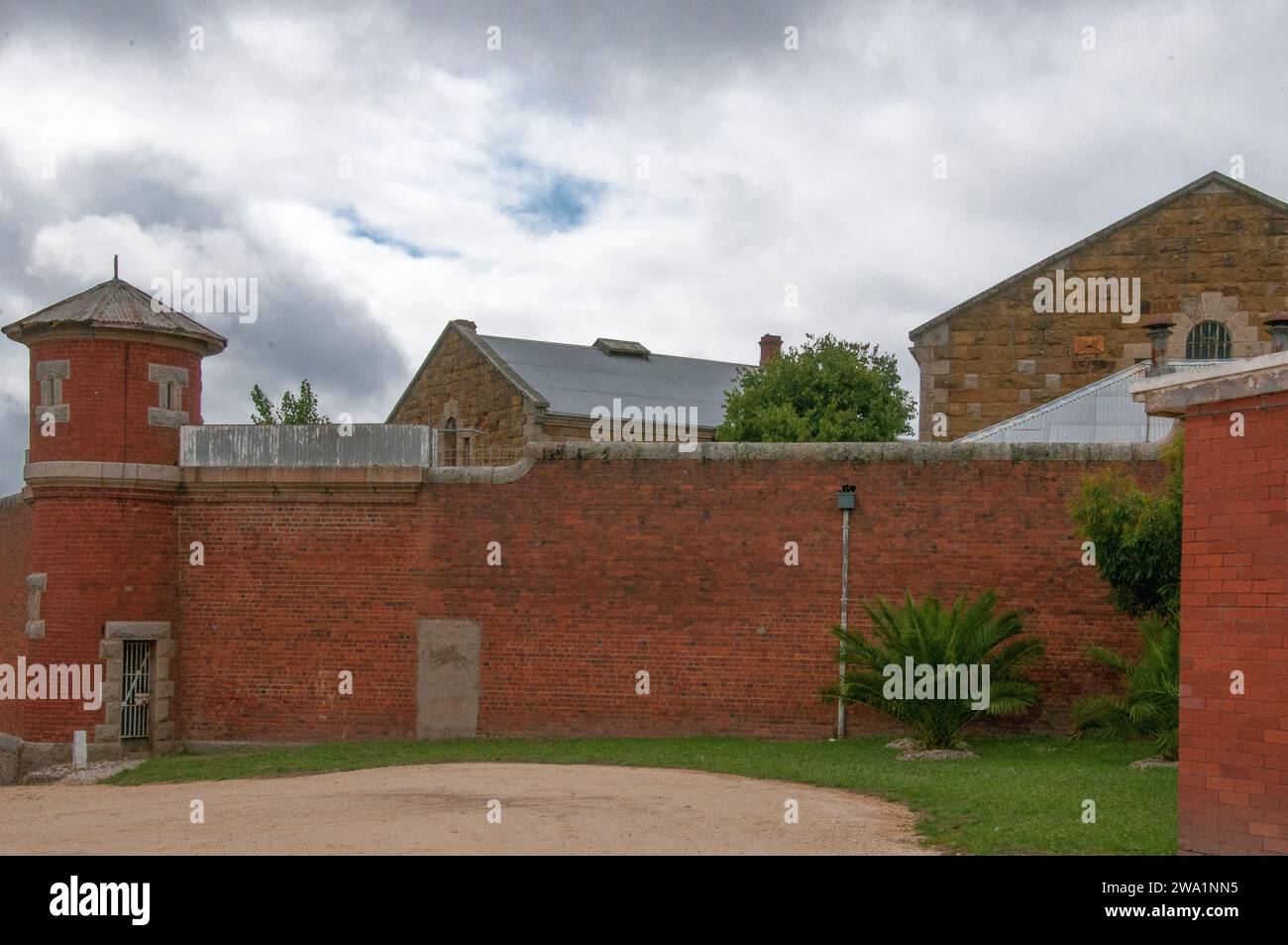 The colonial-era Old Castlemaine Gaol at Castlemaine in the Central Goldfields of Victoria, Australia Stock Photo