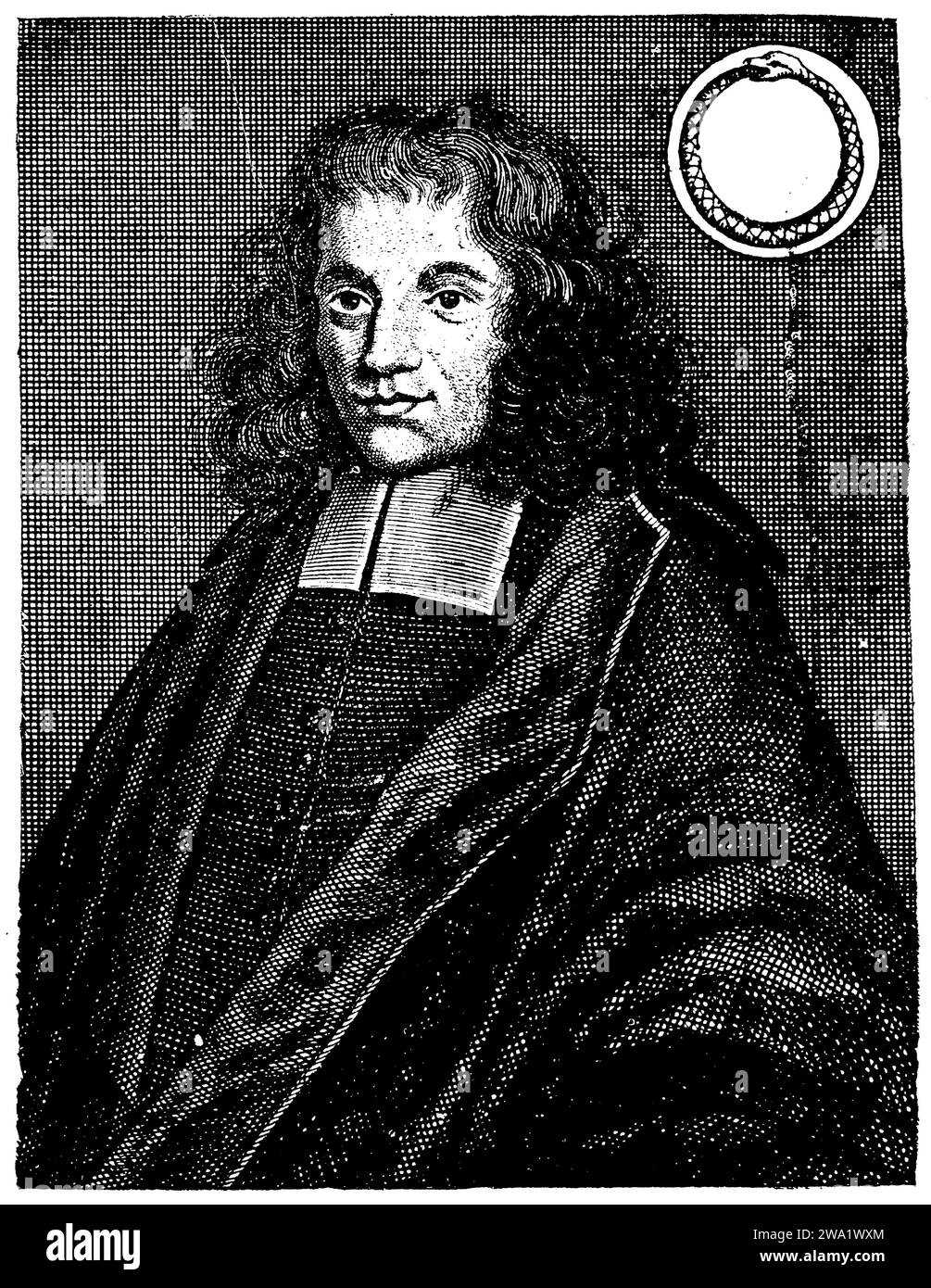 , ,  (literary history book, 1896), Spinoza, Baruch de (1632- 1677), niederländischer Philosoph, Stock Photo