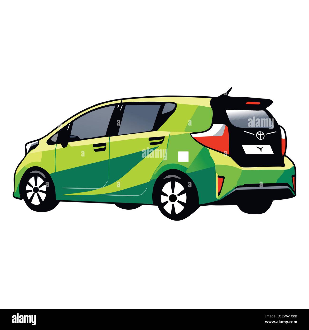 Toyota Green car vector design Stock Vector