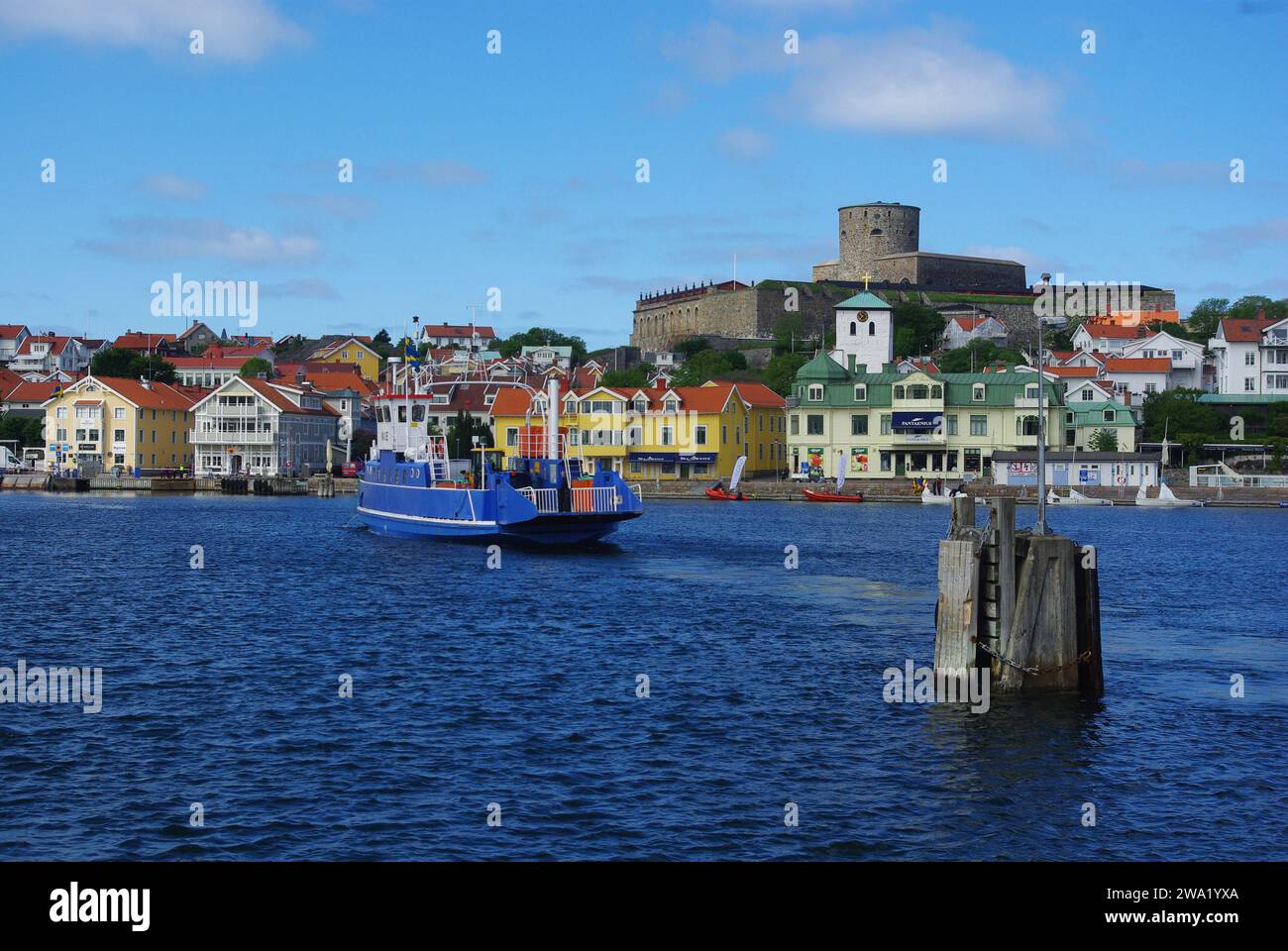 Ferry crossing to the island of Marstrand, Sweden Stock Photo
