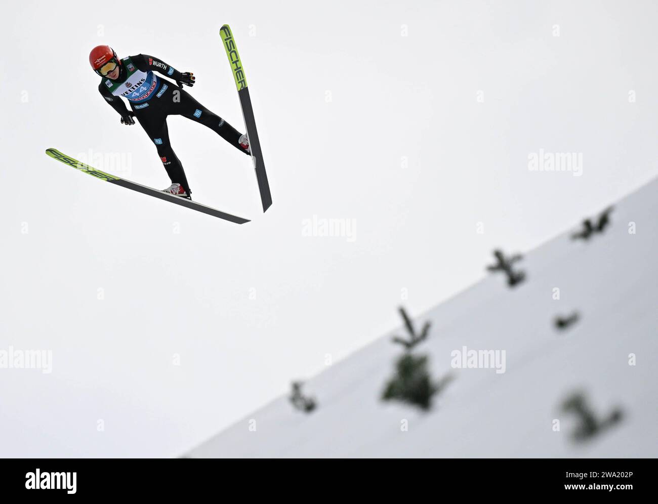 Garmisch Partenkirchen, Germany. 01st Jan, 2024. Nordic skiing, ski