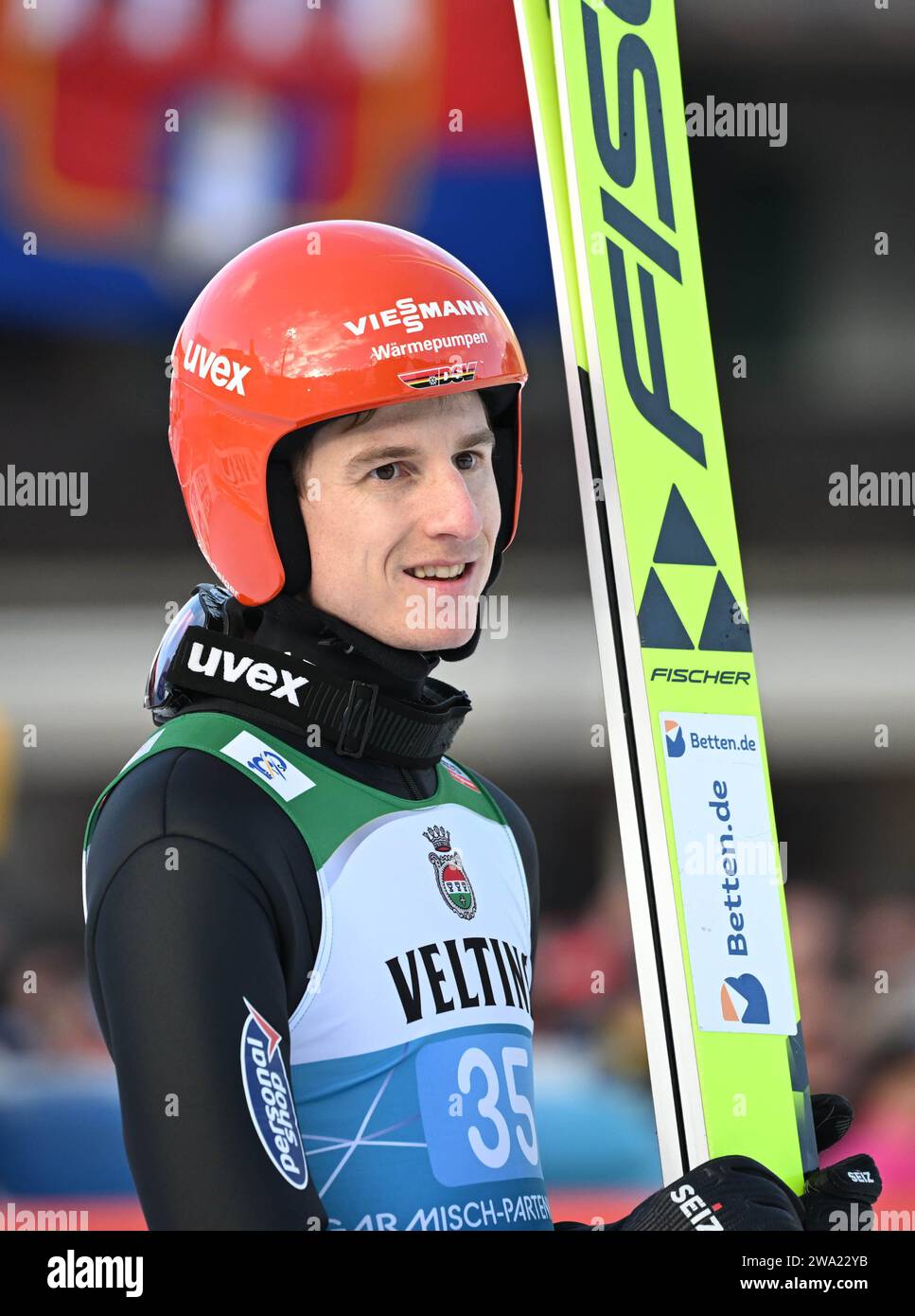 Garmisch Partenkirchen, Germany. 01st Jan, 2024. Nordic skiing, ski