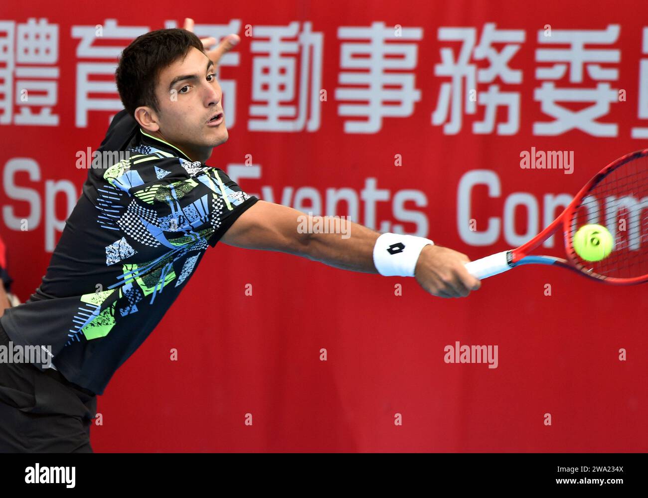 Hong Kong, South China. 1st Jan, 2024. Roman Andres Burruchaga of