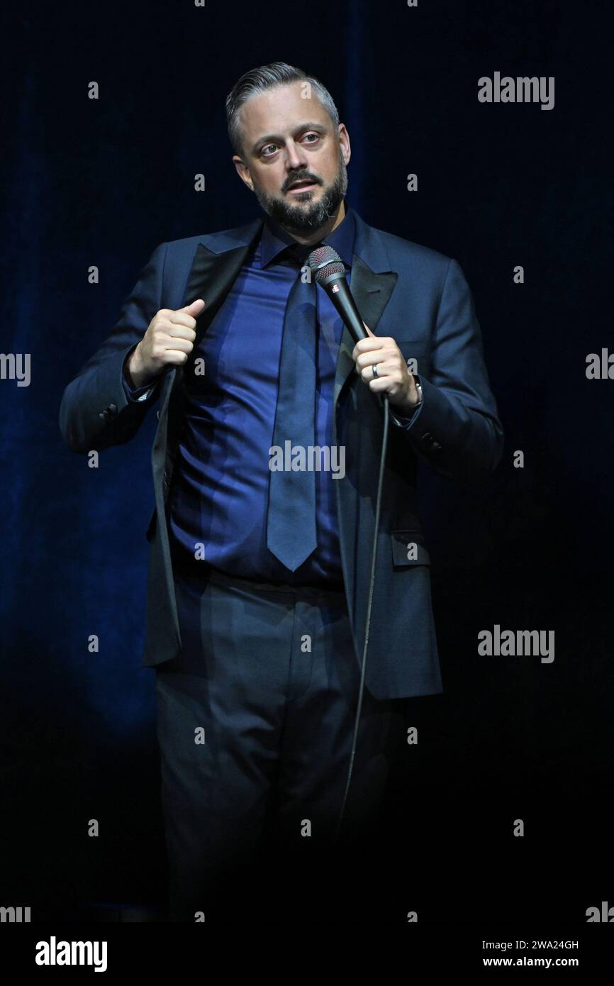 Sunrise FL, USA. 31st Dec, 2024. Nate Bargatze performs during The New