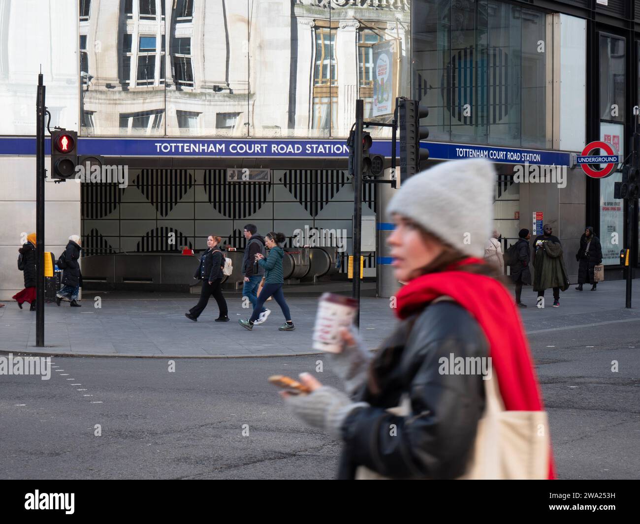 London, UK Tottenham Court Road tube Station Central London , with