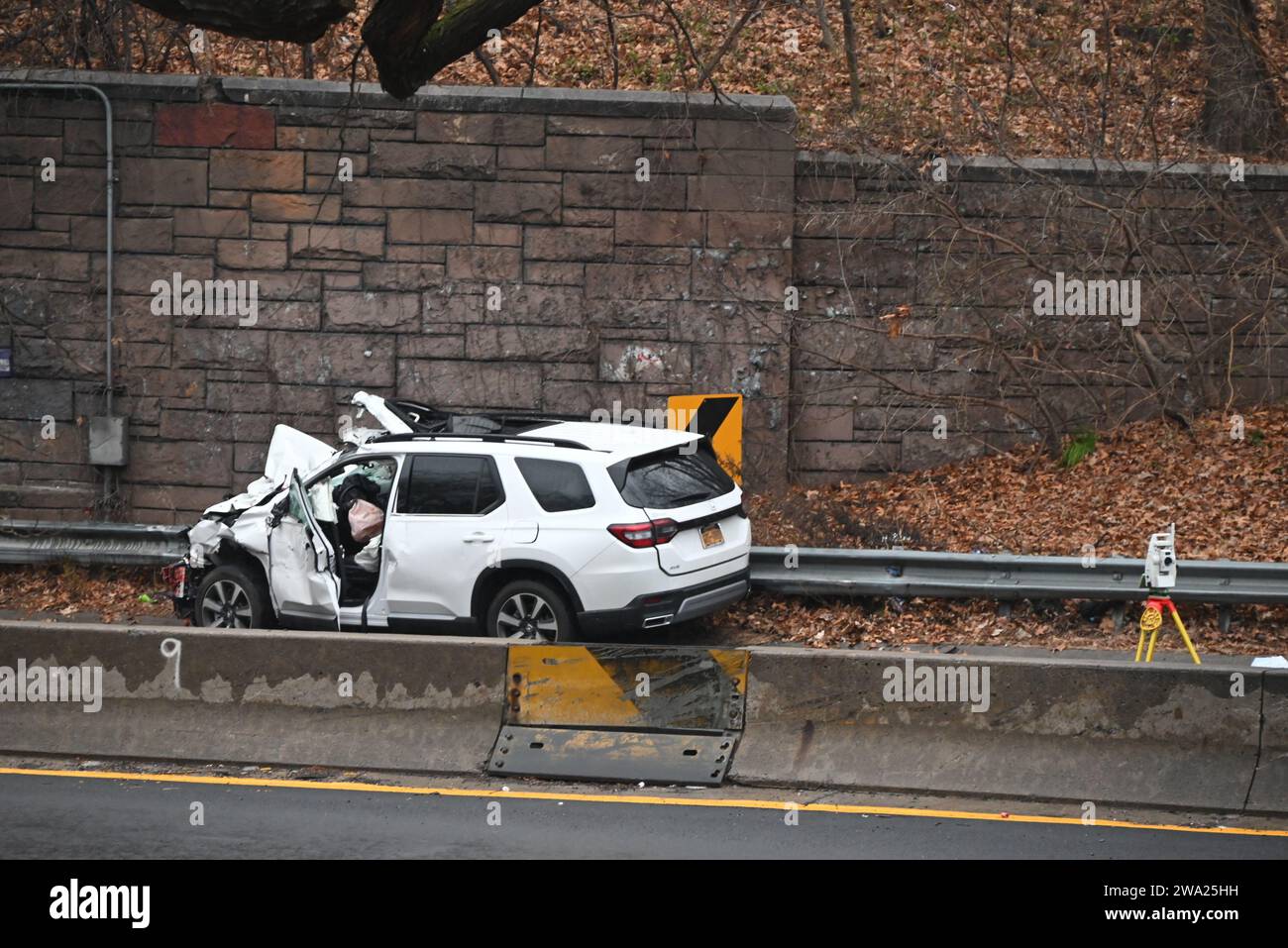 Queens, New York, USA. 1st Jan, 2024. (NEW) Four people were killed and