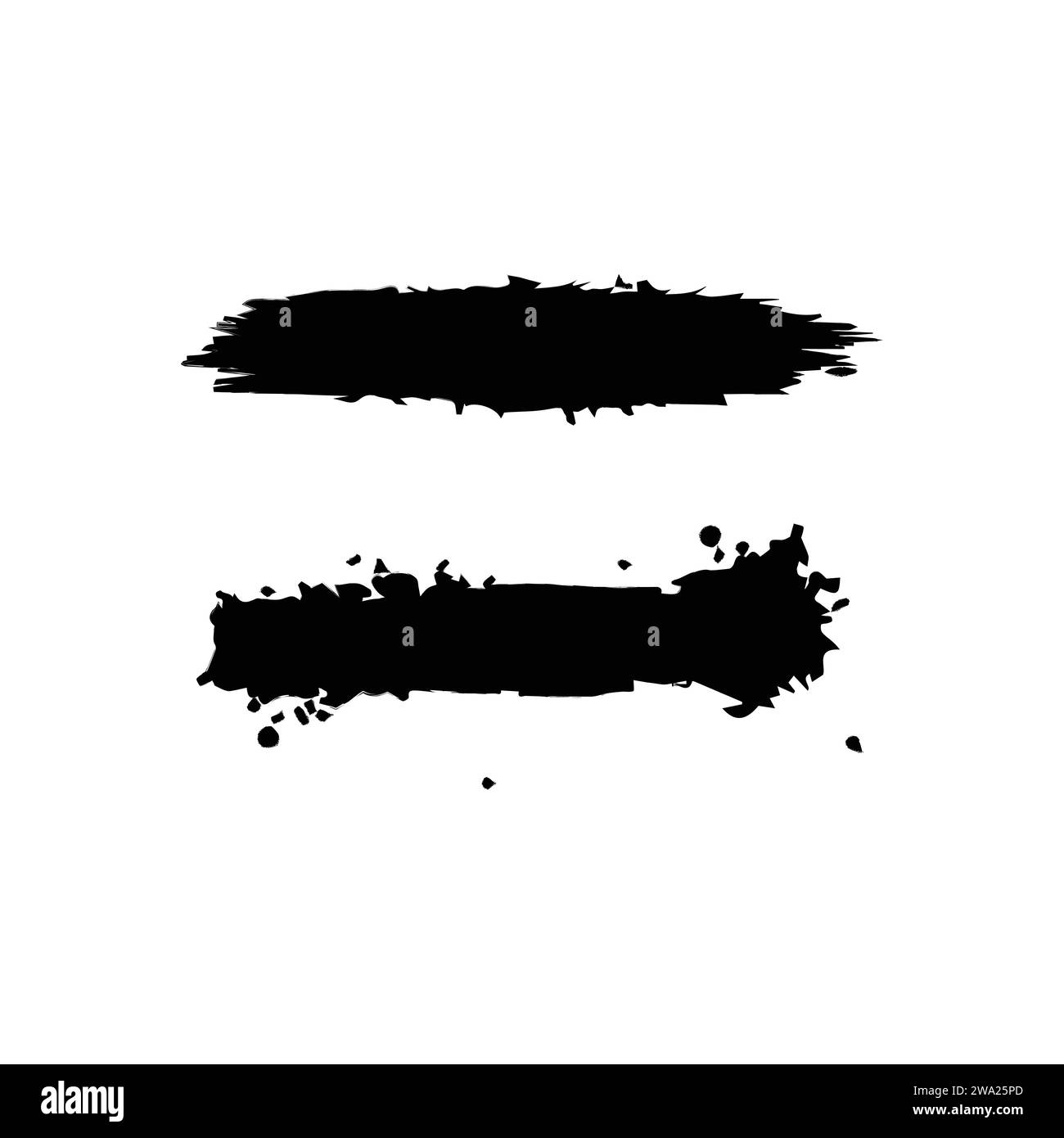 Set of grunge black brush strokes for artistic design elements. Abstract  ink stains Hand made creative abstract paint brush stroke Stock Vector  Image & Art - Alamy