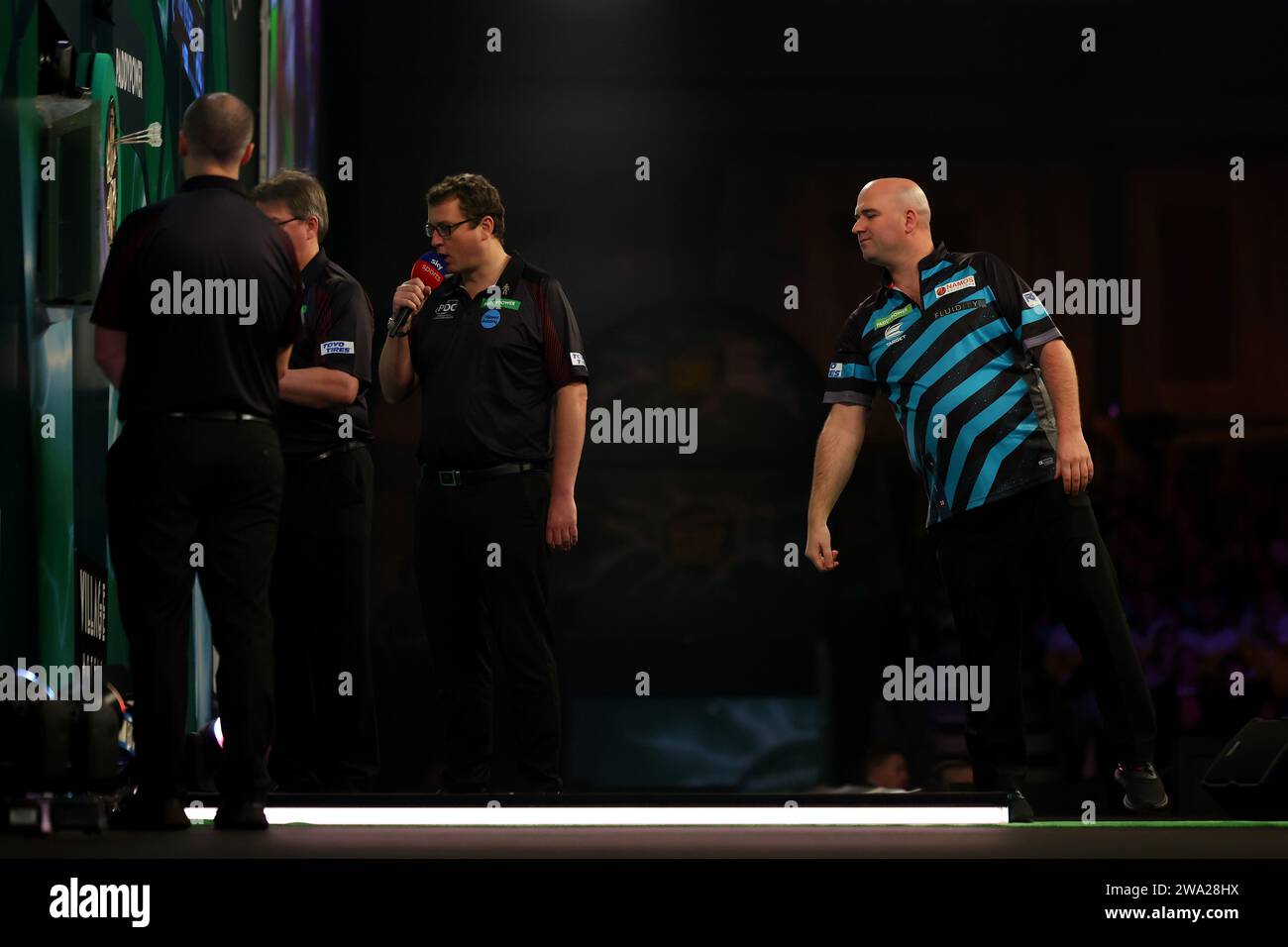 Alexandra Palace, London, UK. 1st Jan, 2024. 2023/24 PDC Paddy Power