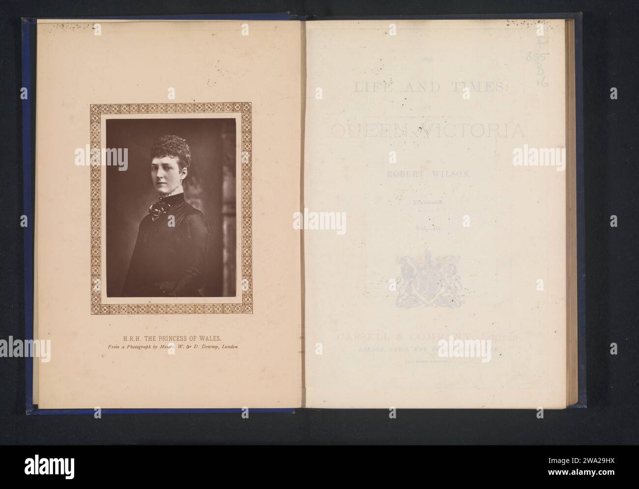 H.R.H. the princess of Wales, William & Daniel Downey, c. 1887 - c. 1892 photomechanical print  London paper  princess Stock Photo