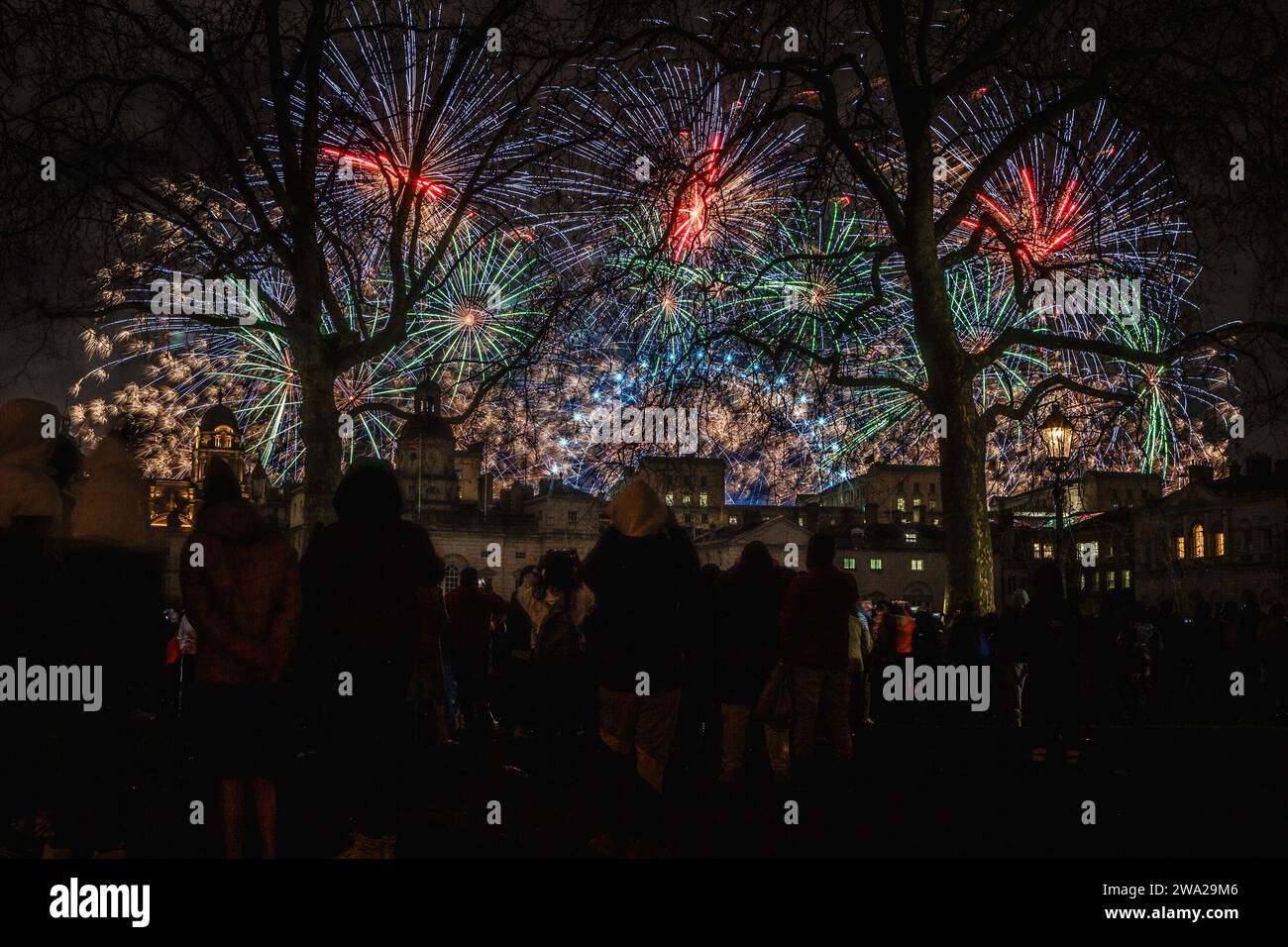 New year's fireworks in London at the start of 2024 Stock Photo Alamy