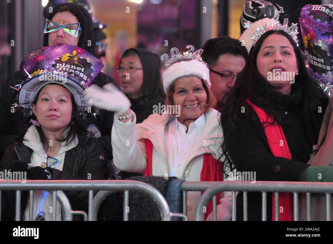New York, United States. 31st Dec, 2023. Attendees wearing ceremonial
