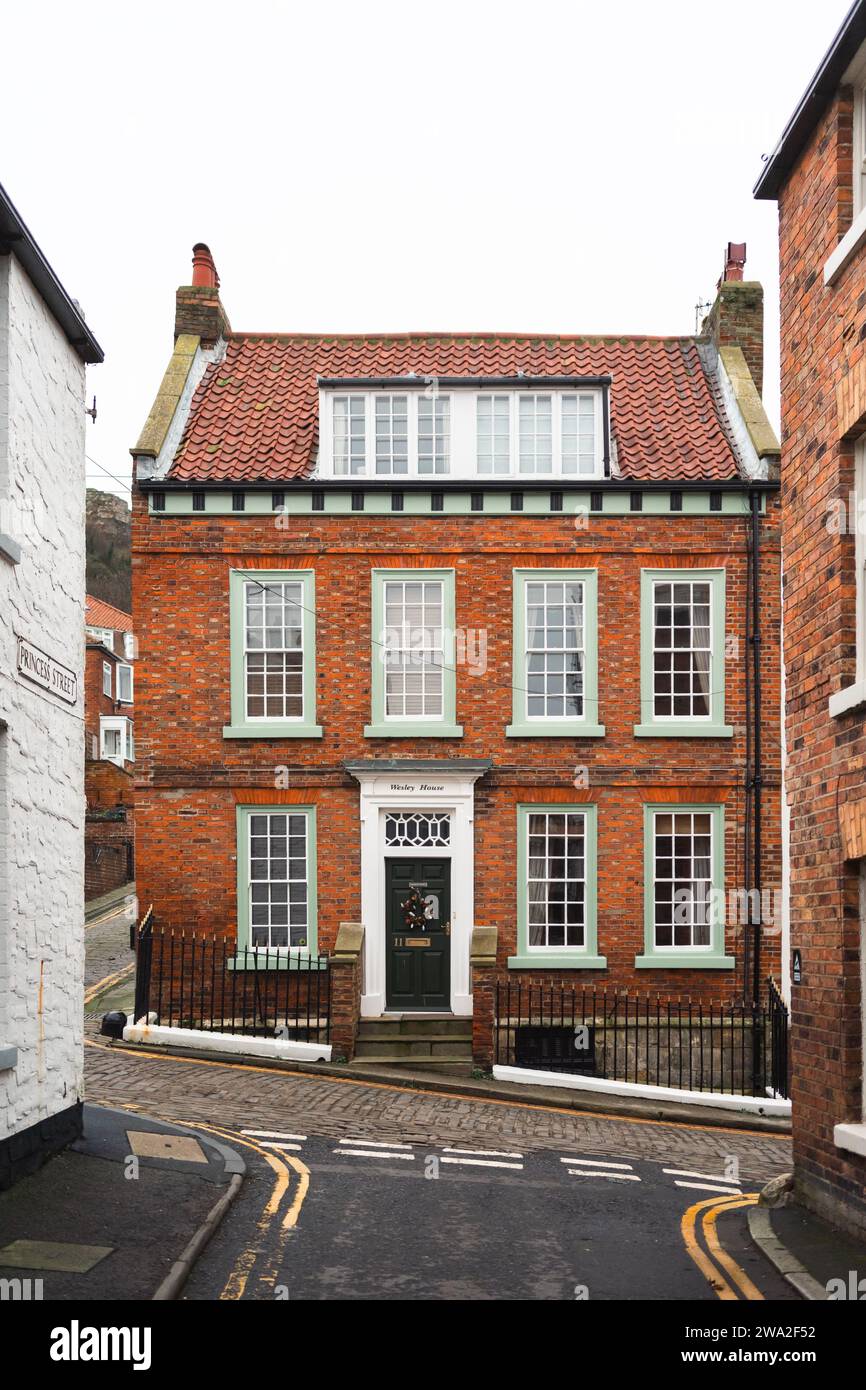 Wesley House Castlegate, Scarborough Old Town, Yorkshire, UK Stock