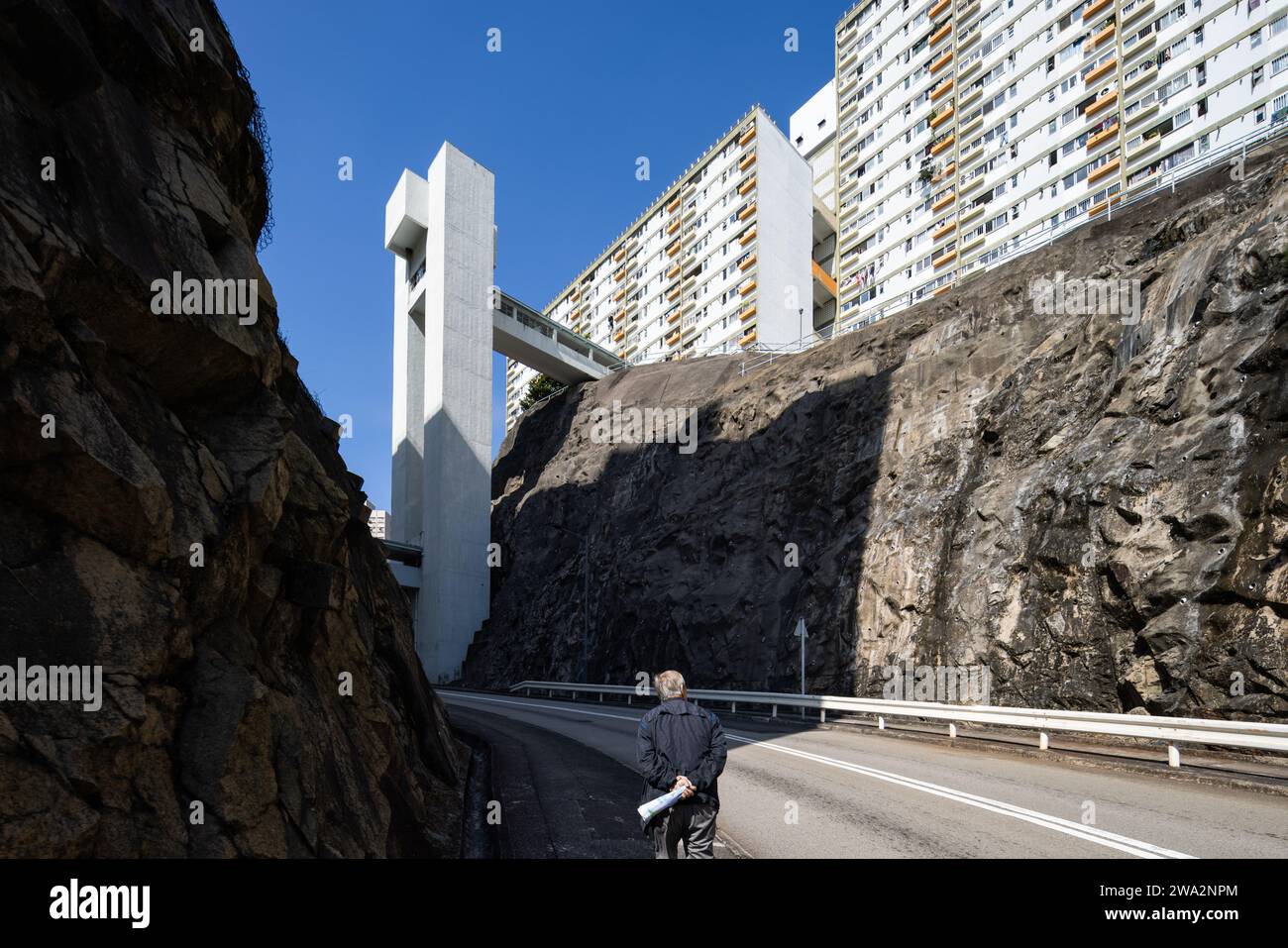 Cho Yiu Chuen Public Housing Estate Hong Kong Tower Apartments Concrete