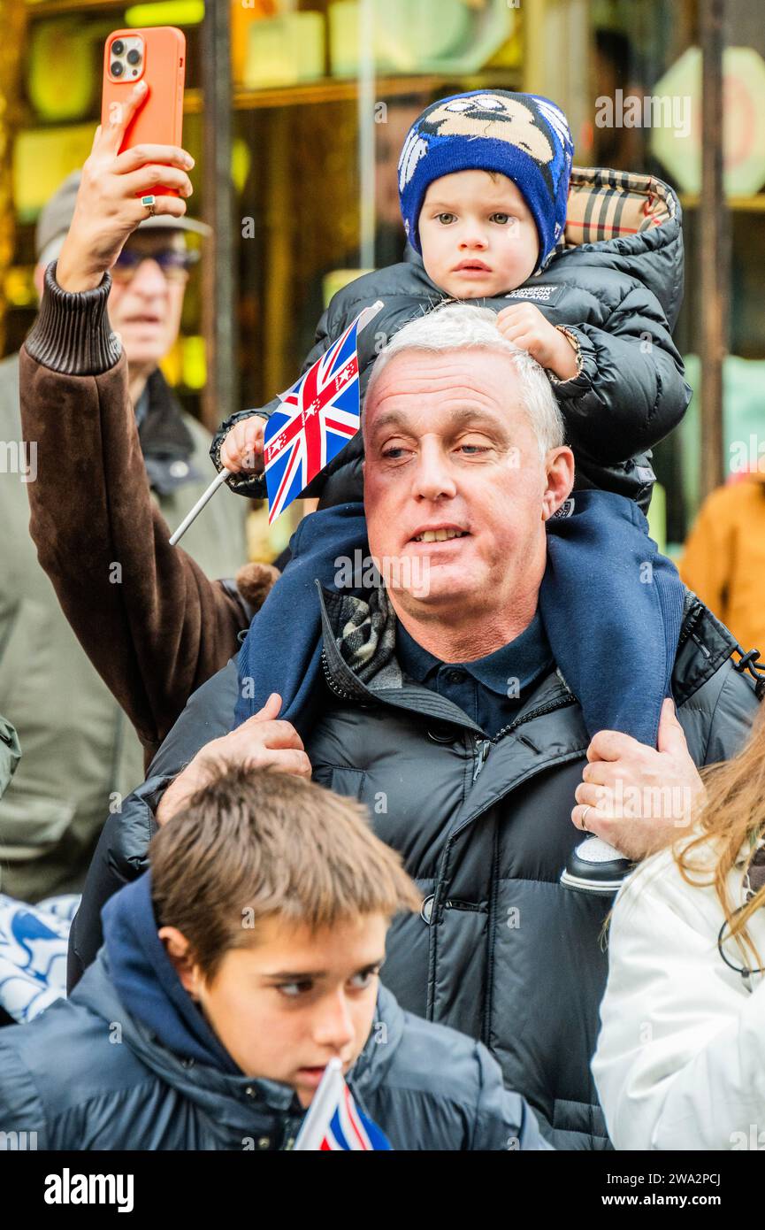London, UK. 1st Jan, 2024. The London New Year's Day Parade marks the start of the New Year