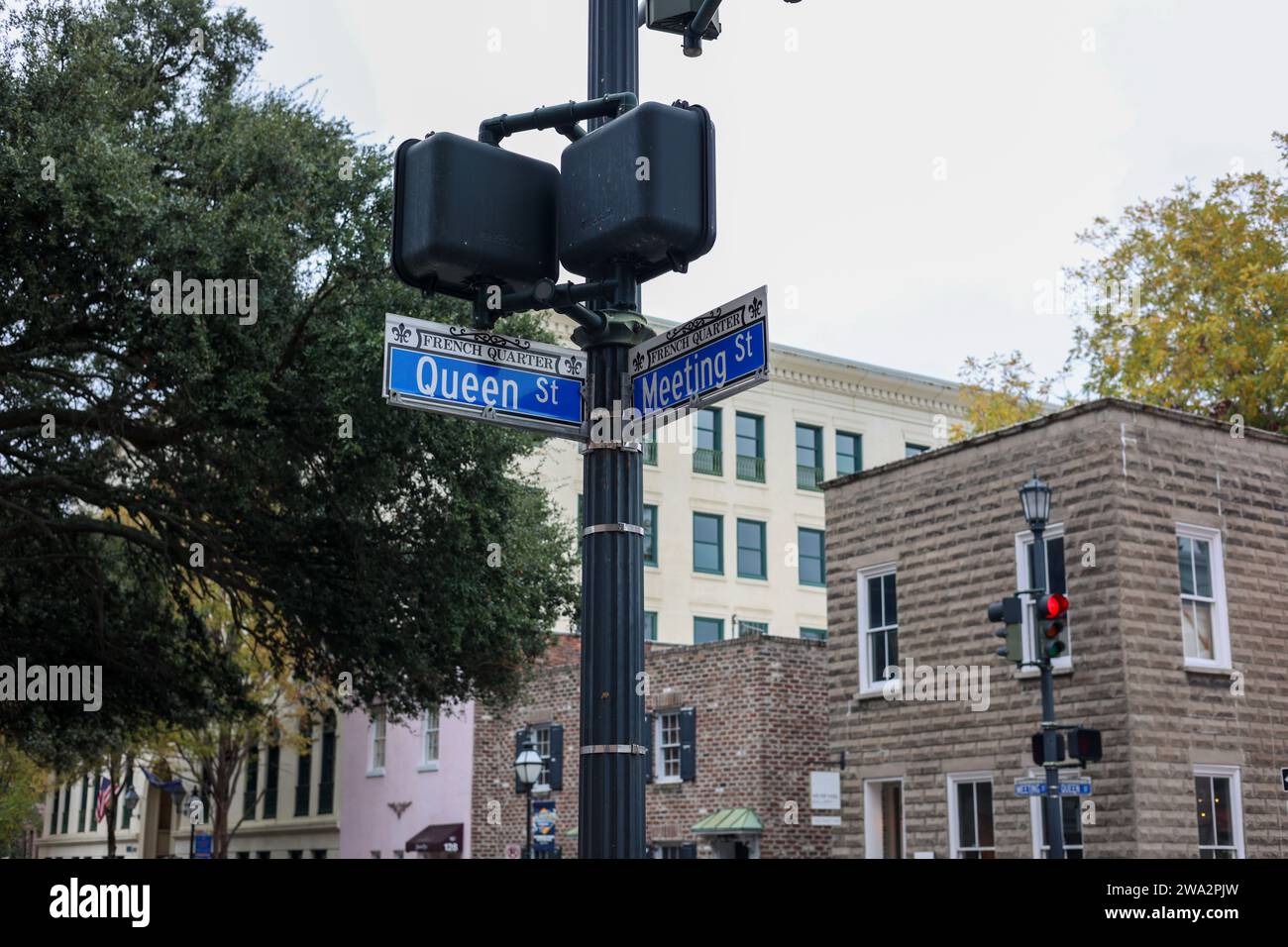 Charleston, South Carolina USA November 12, 2023 A view of a street