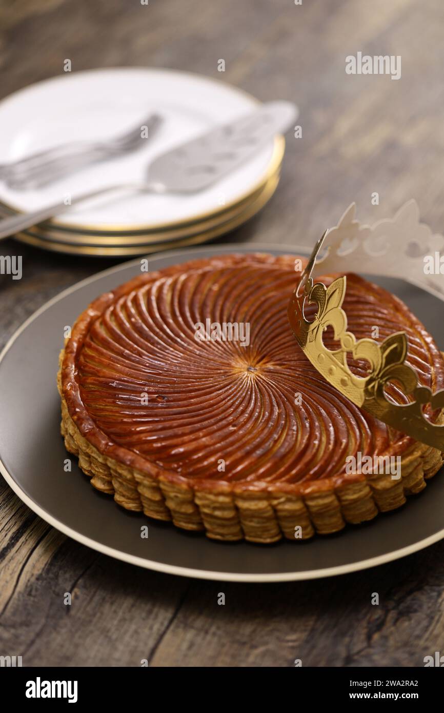 galette des rois, French king cake Stock Photo