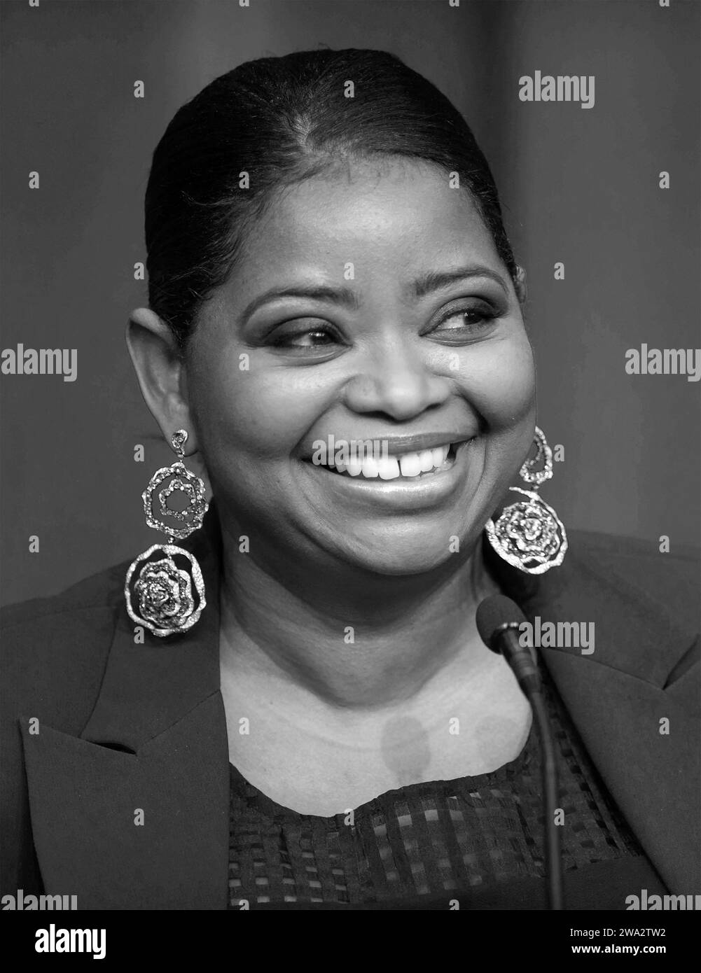 Octavia Spencer. Portrait of the American actress and producer, Octavia Lenora Spencer (b.1970) at the White House in 2016 Stock Photo
