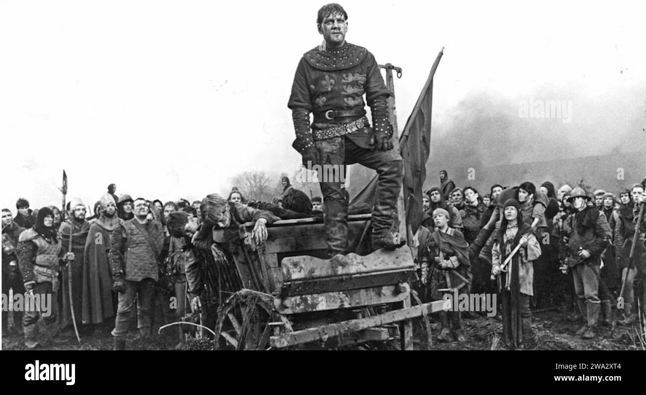 HENRY V  1989 Curzon Film Distributors production with Kenneth Branagh Stock Photo