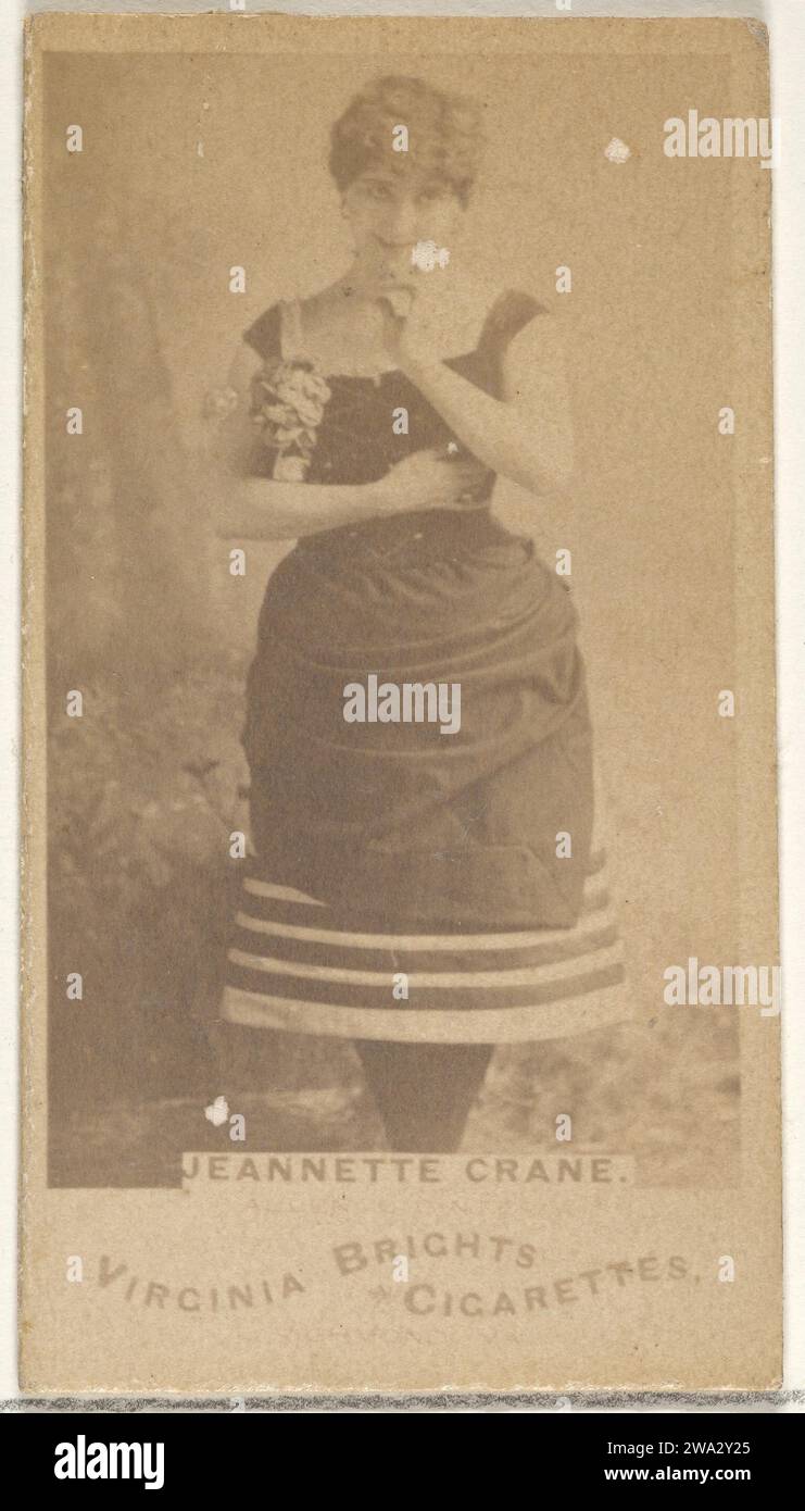 Jeannette Crane, from the Actors and Actresses series (N45, Type 1) for Virginia Brights Cigarettes 1963 by Allen & Ginter Stock Photo