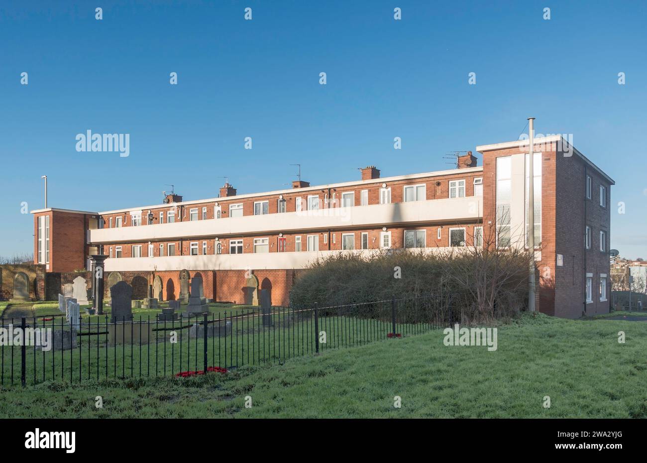 118 Greens Place a 1938 built block of flats in South Shields, England