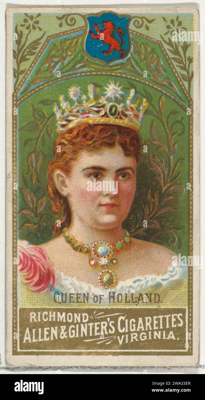 Queen of Holland, from World's Sovereigns series (N34) for Allen